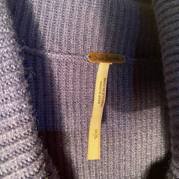 Free People Softly Structured Color Block Sweater Women Size S - Picture 4 of 9